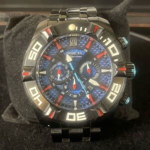 EUC Invicta Limited Edition Jason Taylor Trinity 50mm Quartz Chronograph
